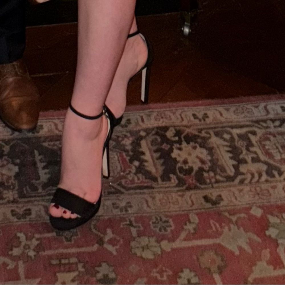Jimmy Choo Black Stiletto Sandals